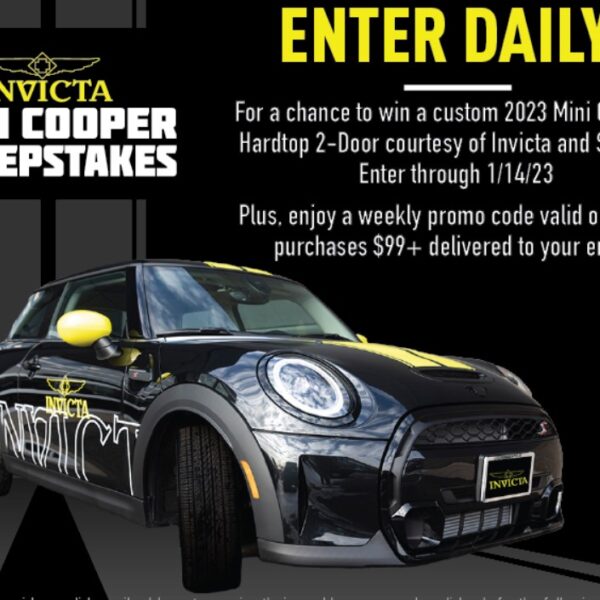 Invicta: Win a 2023 Mini Cooper S Hardtop worth $40,000
