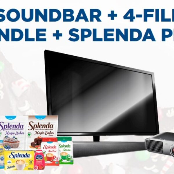 Splenda Holiday Movie Night: Win a 70″ TV, an Audio System and More