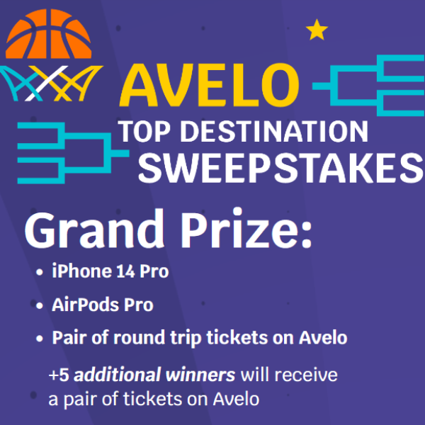Avelo Airlines: Win an iPhone 14 Pro, AirPods Pro, and a pair of round trip Airlines tickets