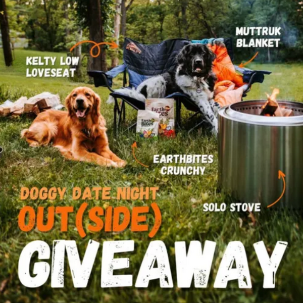 Doggy Date Night: Win a Solo Firepit, Camping Loveseat and More