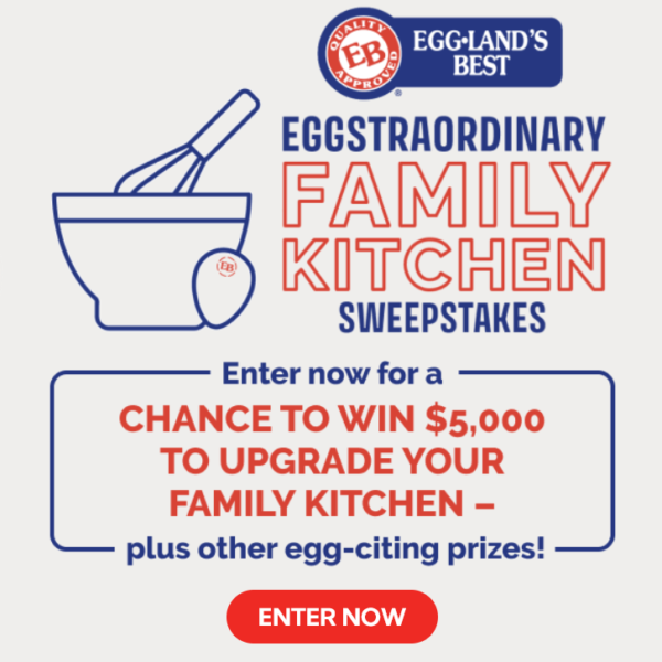 Eggland’s Best: Win $5,000, a $250 Instacart gift card, and a 3-month supply of Eggs
