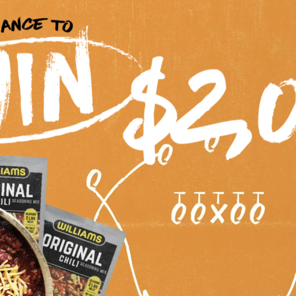 Williams Seasonings Spill the Beans: Win a $2,000 Visa Gift Card