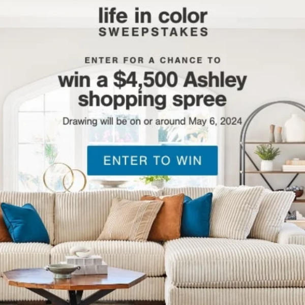 Ashley Life in Color: Win $4,500 in New Furniture